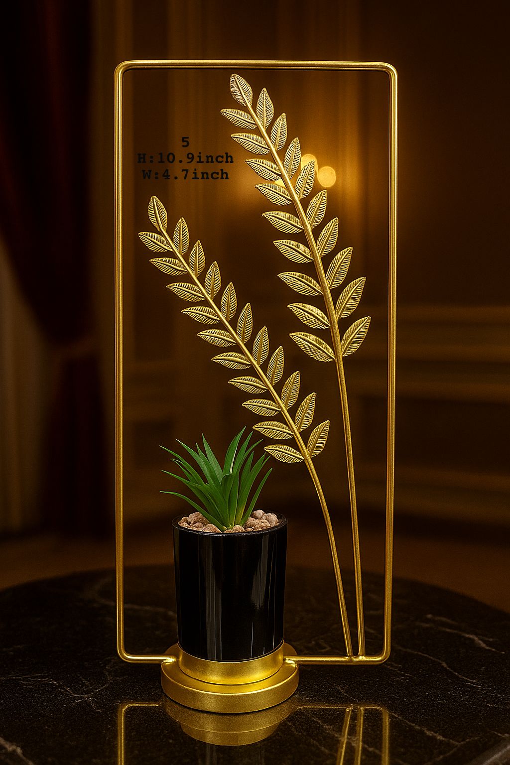 Metal flower pot