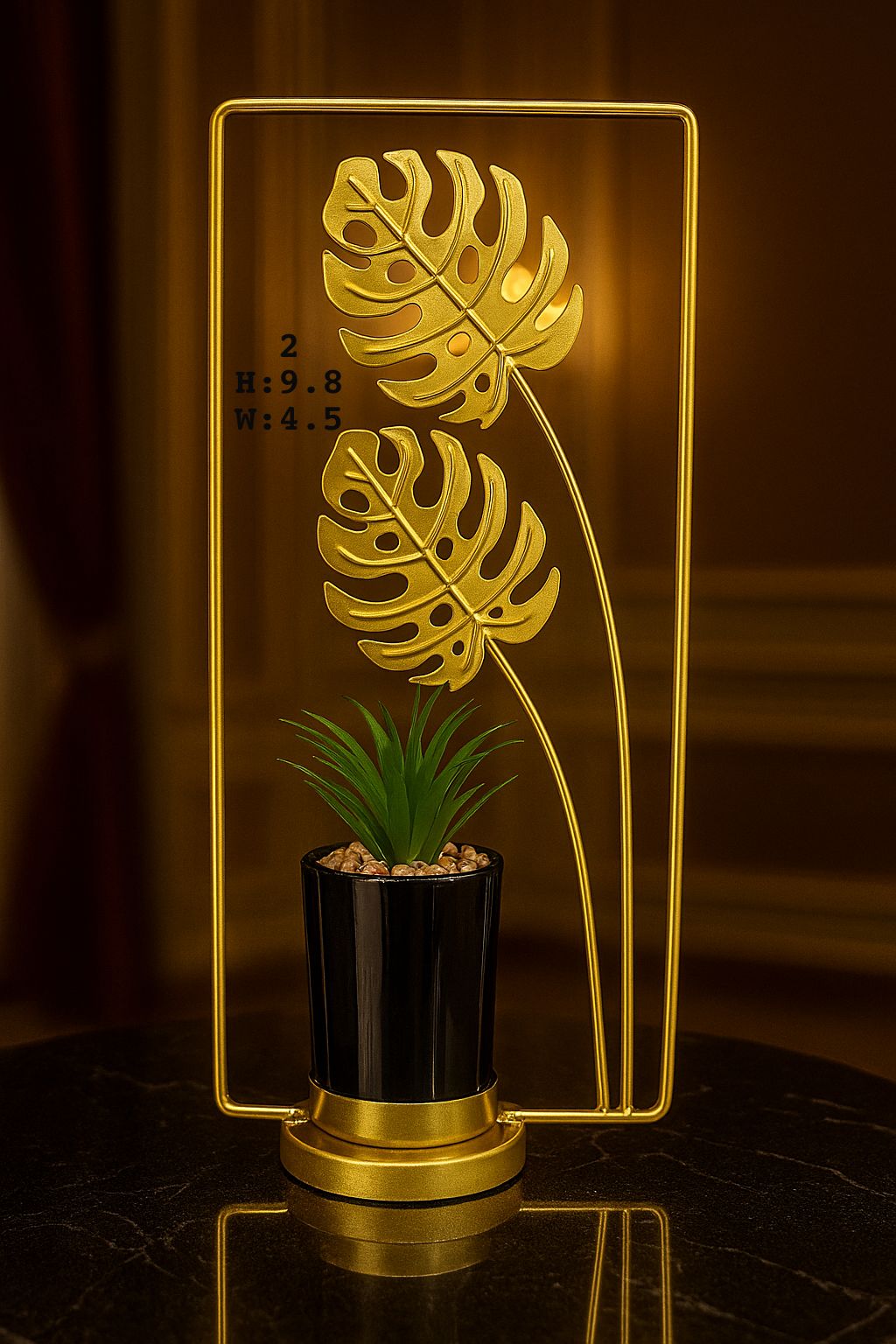 Metal flower pot
