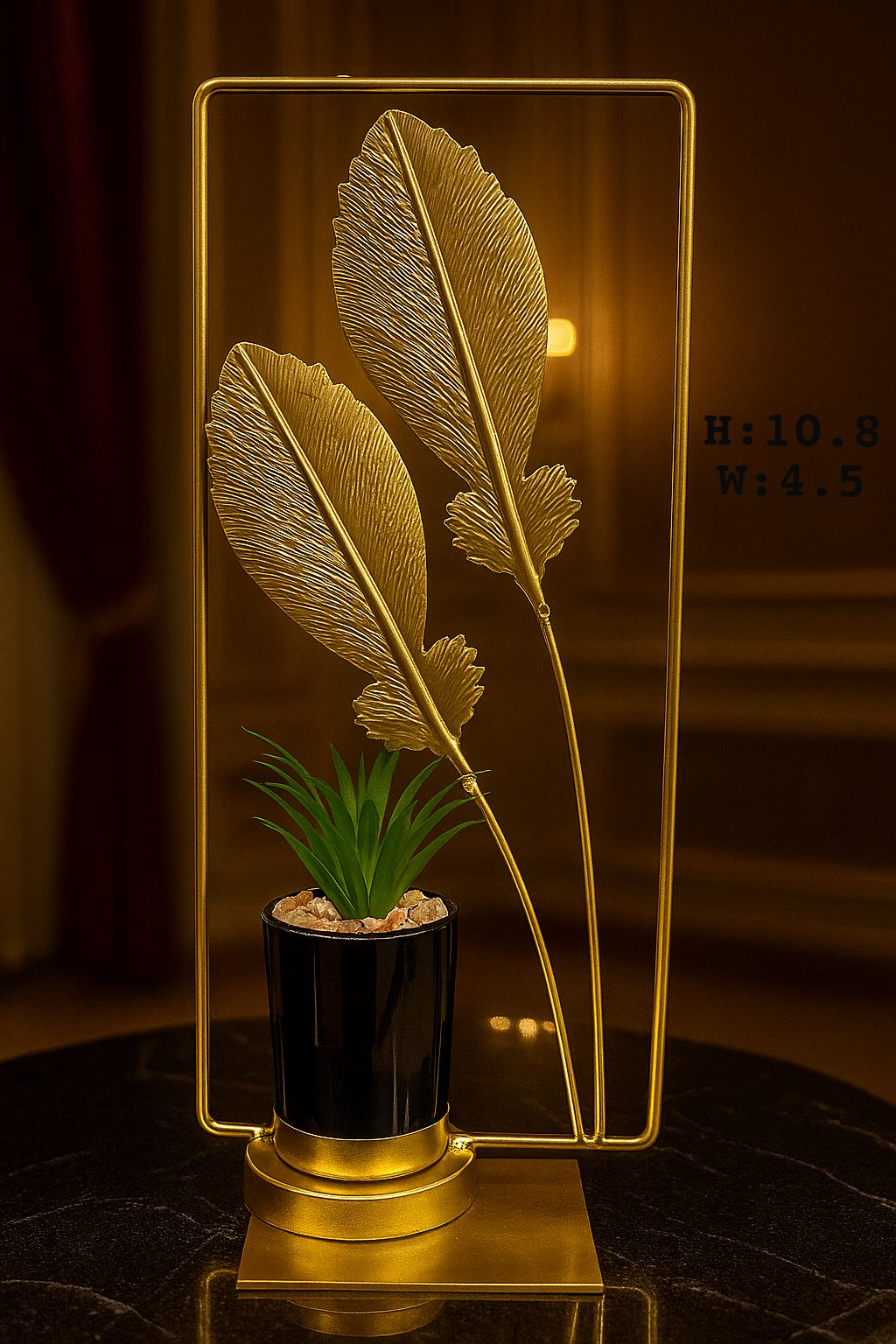 Metal flower pot