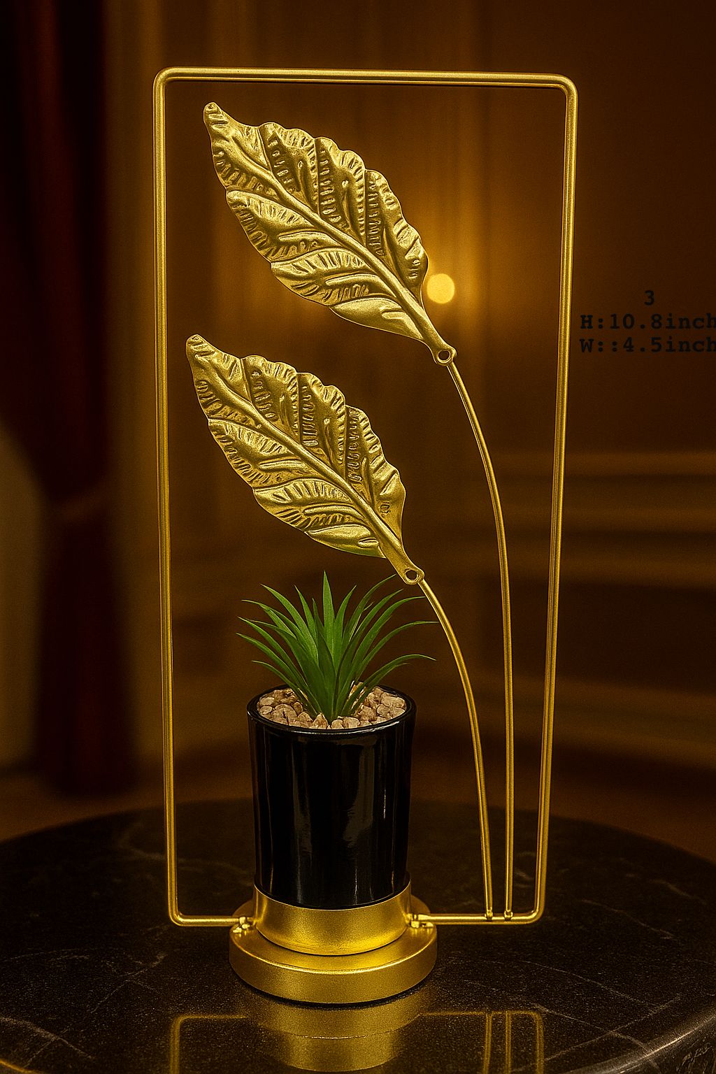 Metal flower pot