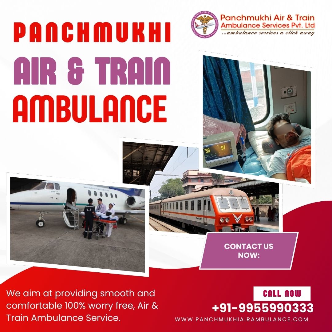 Air and Train Ambulance from Mumbai with Complete Medical Arrangements