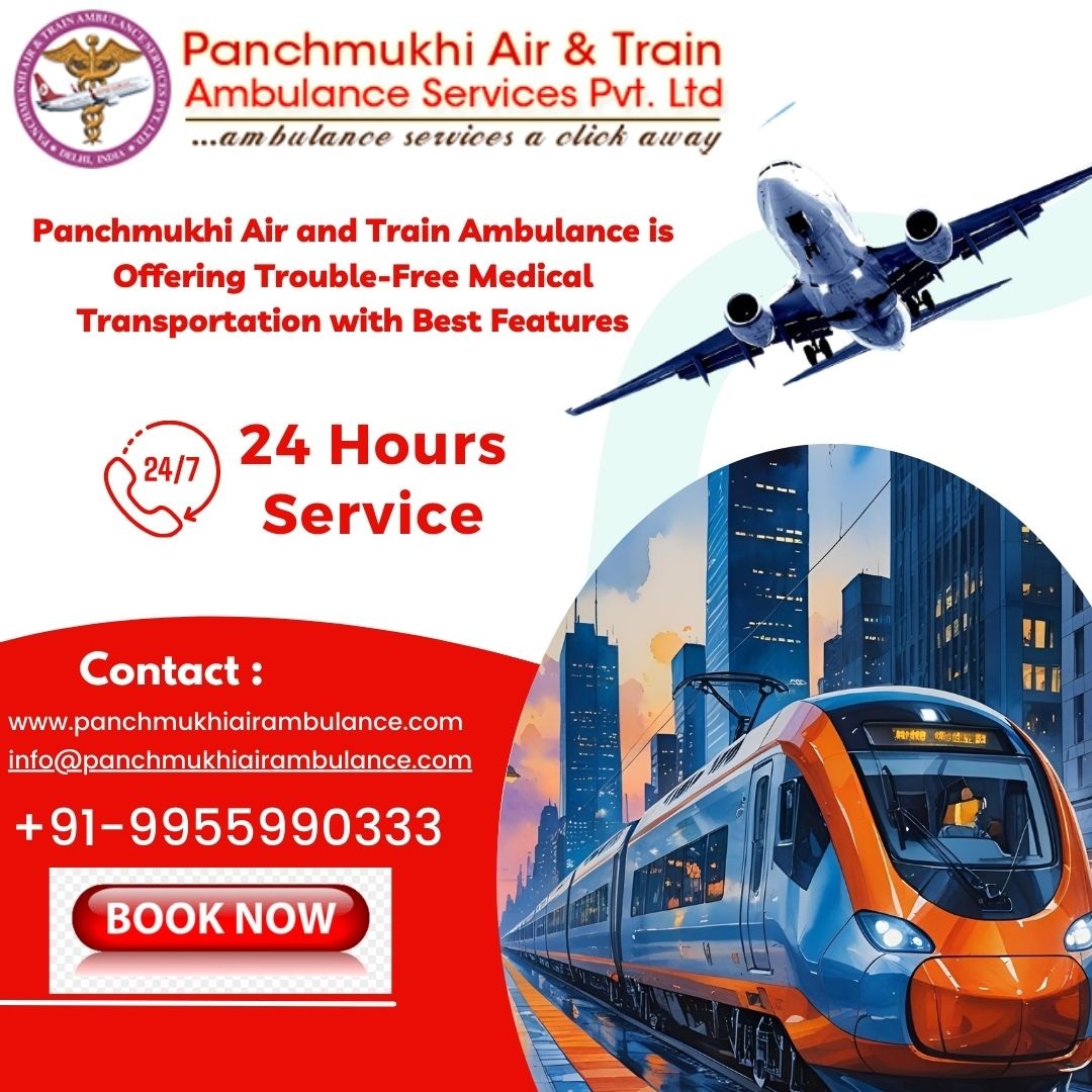 Panchmukhi Train Ambulance from Ranchi to Chennai reduces the risk of complications