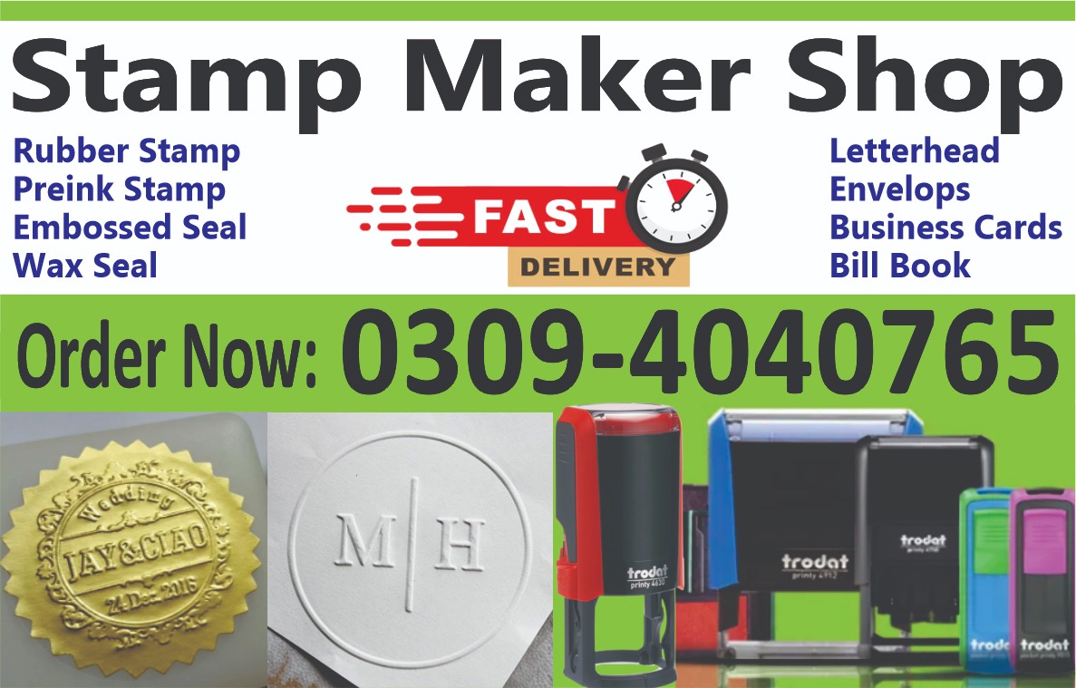 Paper Embossed Stamp Maker Letterhead Printing Rubber Stamp Making