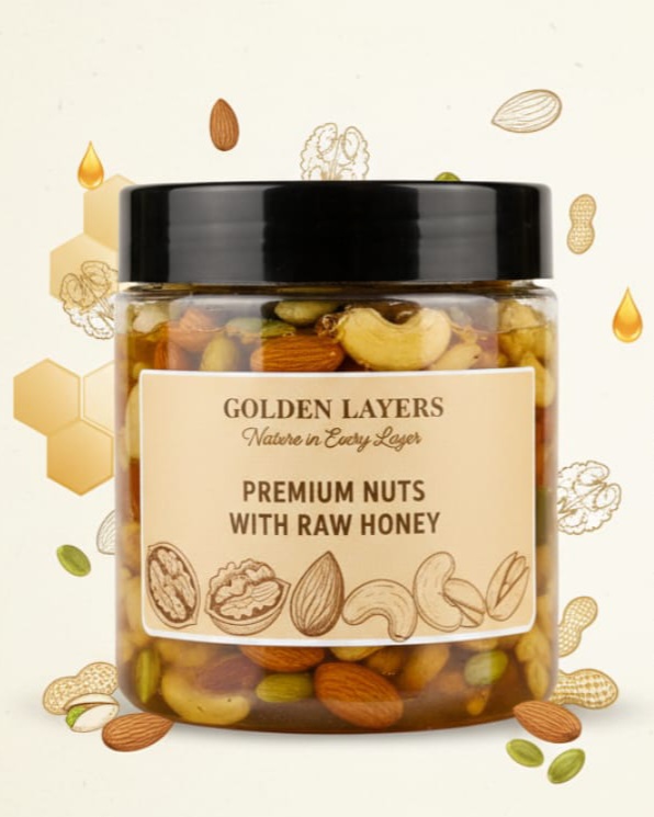 Golden Layers ( Nuts Honey )