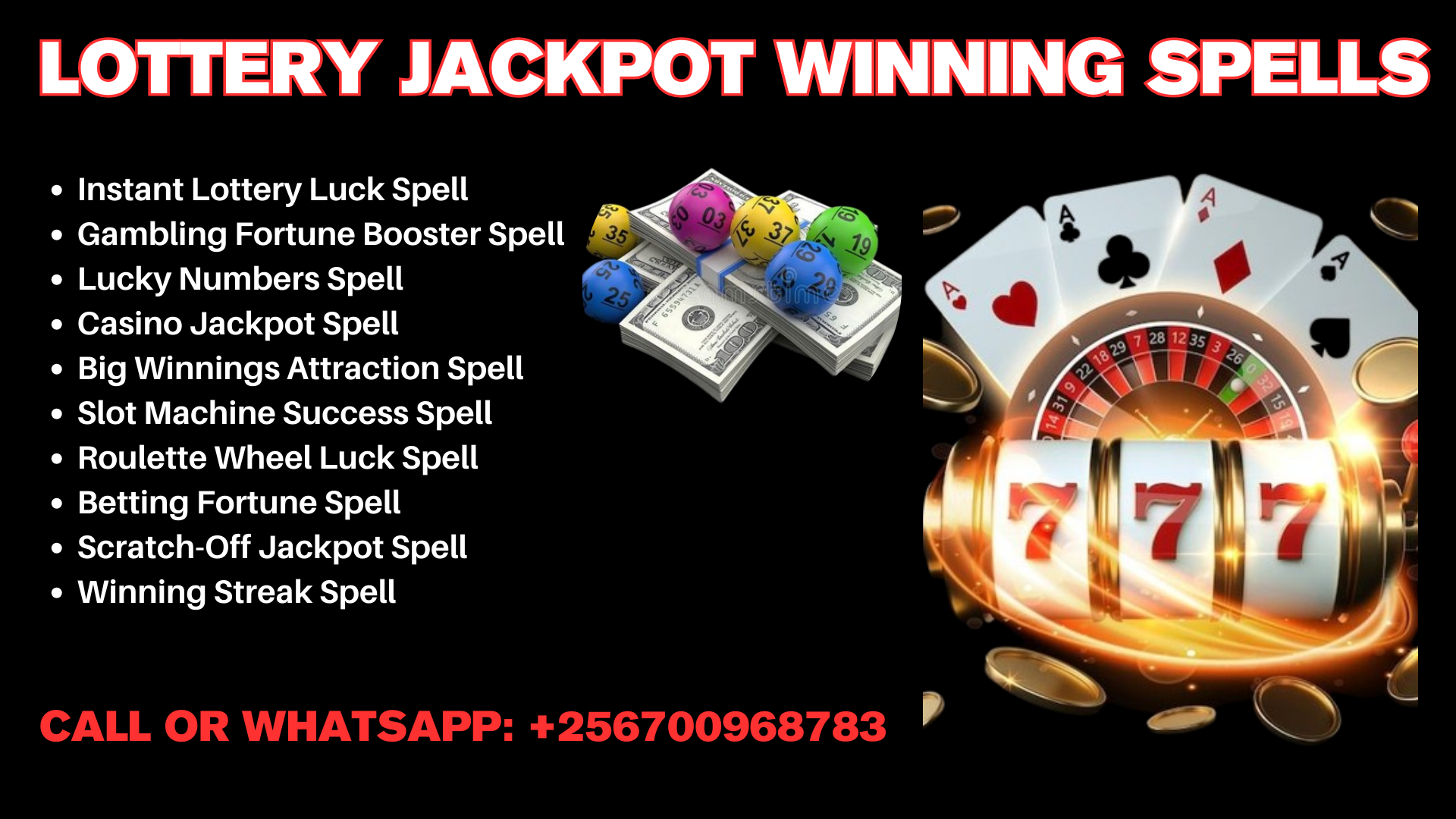 Gambling Luck – Money Spells in Kenya +256700968783