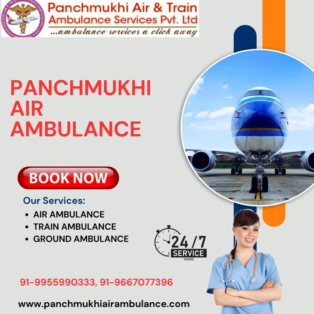 Look Time Saving Panchmukhi Air Ambulance from Kharagpur with Doctor