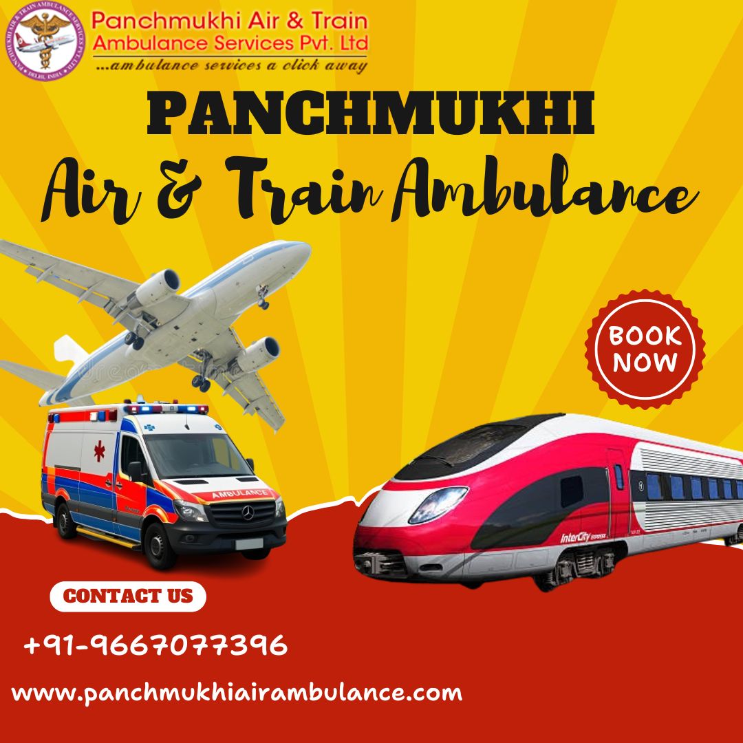 Panchmukhi Low Cost Train Ambulance in Patna- arranging medical transport service fairly