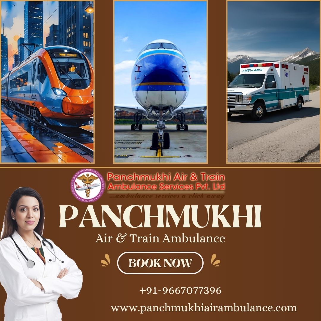 Panchmukhi Train Ambulance Guwahati to Delhi – Promotes safety during the medical transfer