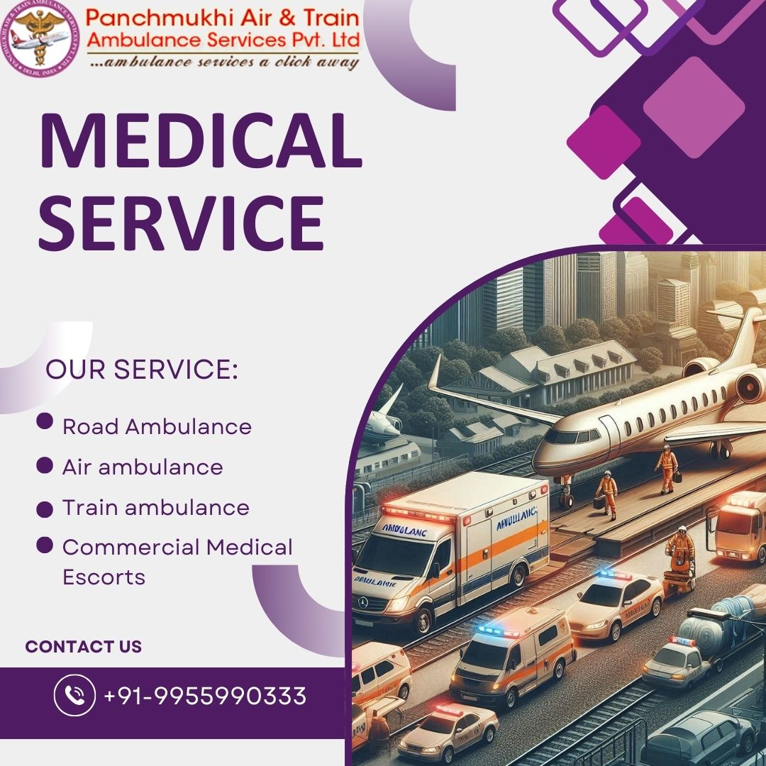 Panchmukhi Train Ambulance in Patna is the best option for long-distance transfers