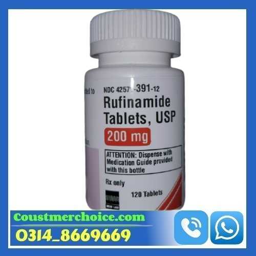 Rufinamide Tablets USP 200 mg in Pakistan/03148669669