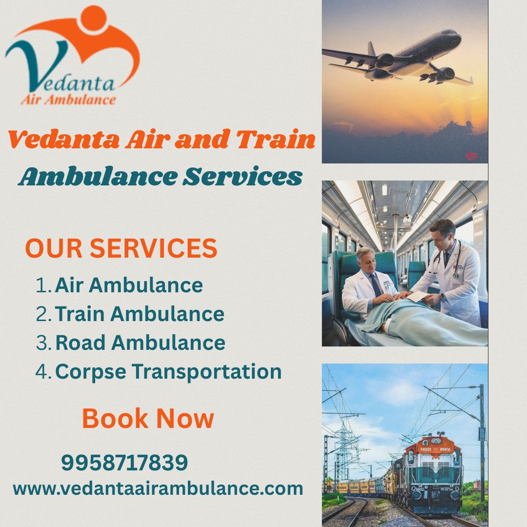 Vedanta Train Ambulance Service provides efficient medical transportation for patients in Thiruvananthapuram