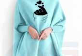 Winter collection Printed poncho for women