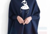 Winter collection Printed poncho for women