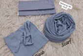 3 pec nikab scarf cap set