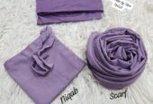 3 pec nikab scarf cap set