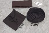3 pec nikab scarf cap set