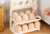 24 Grid 3 Tier Foldable Egg Storage Box