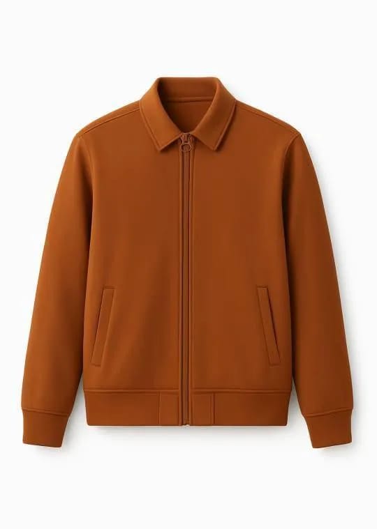 black cooler Fleece Plain Fleece Jacket