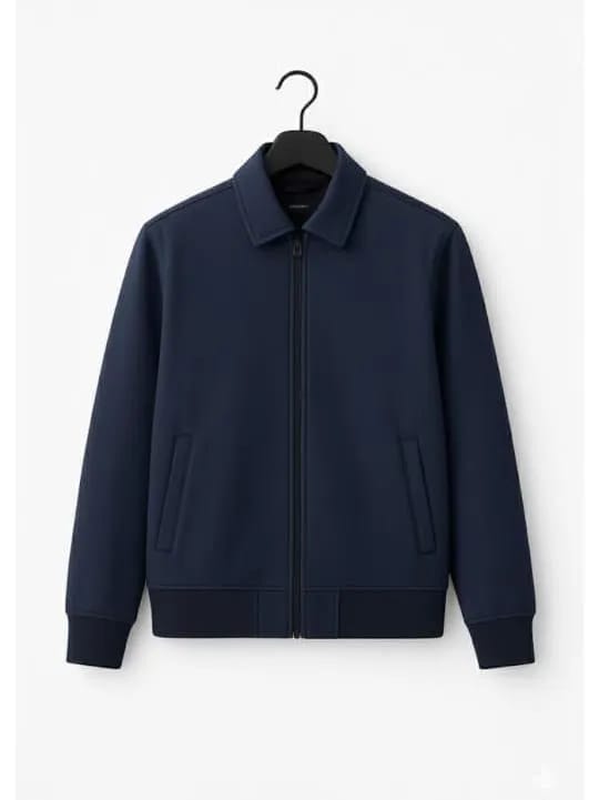 black cooler Fleece Plain Fleece Jacket