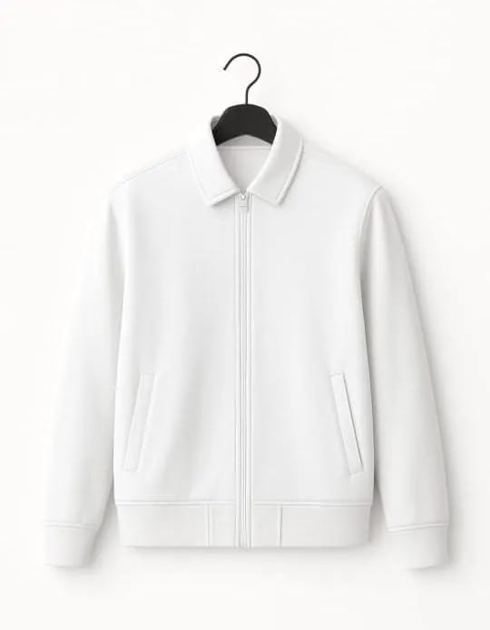 black cooler Fleece Plain Fleece Jacket