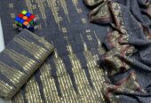❇️Stuff Khadder Golden Banarsi Jacquard 3pc Dress 👗