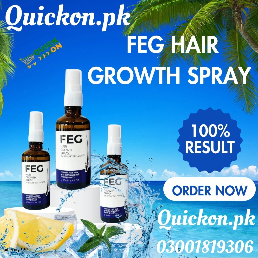 FEG Hair Growth Spray in Pakistan – Regrow Strong, Thick & Healthy Hair | 03001819306
