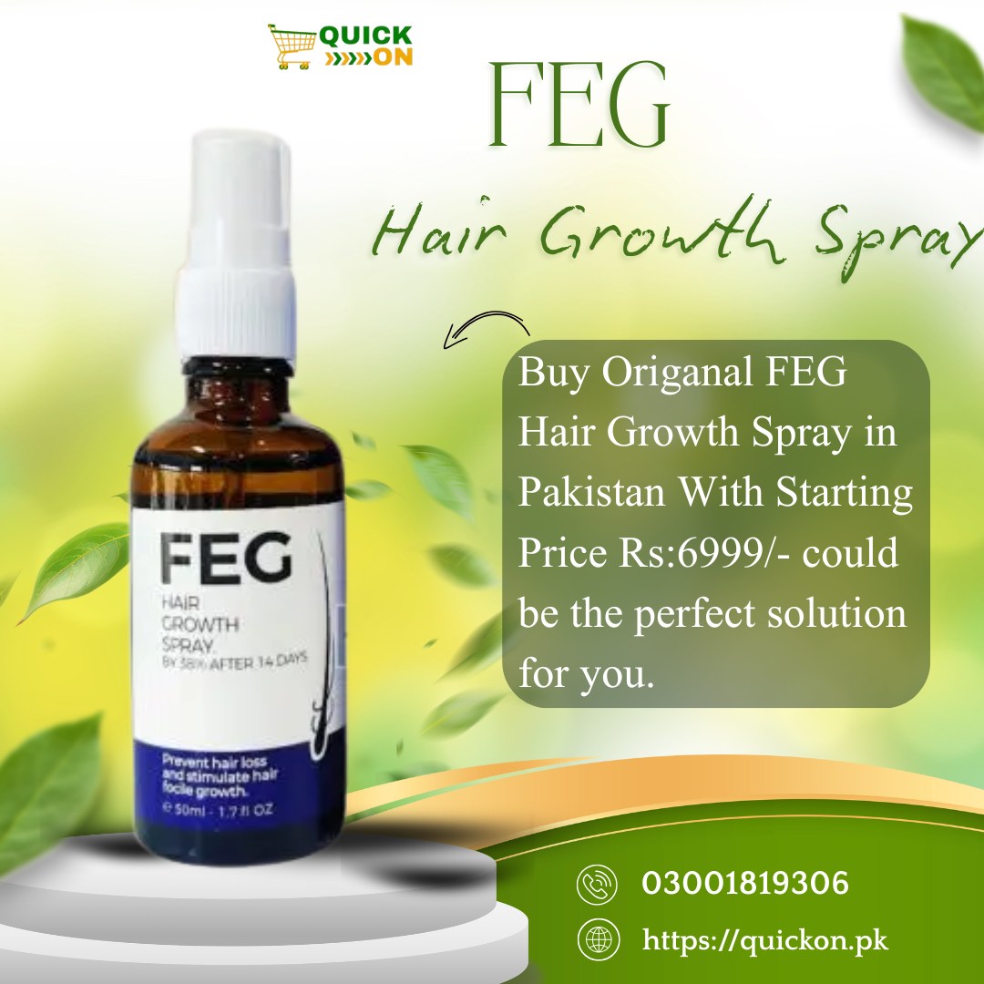 FEG Plus Hair Growth Sparay Ultimate Hair Regrowth Solution | 03001819306