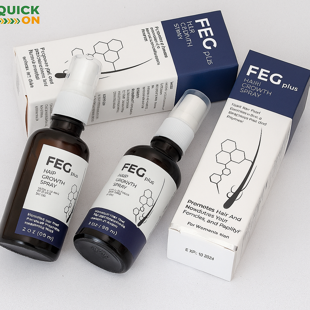 FEG Plus Hair Growth Spray 50ml – Affordable Hair Regrowth Solution in Pakistan | 03001819306