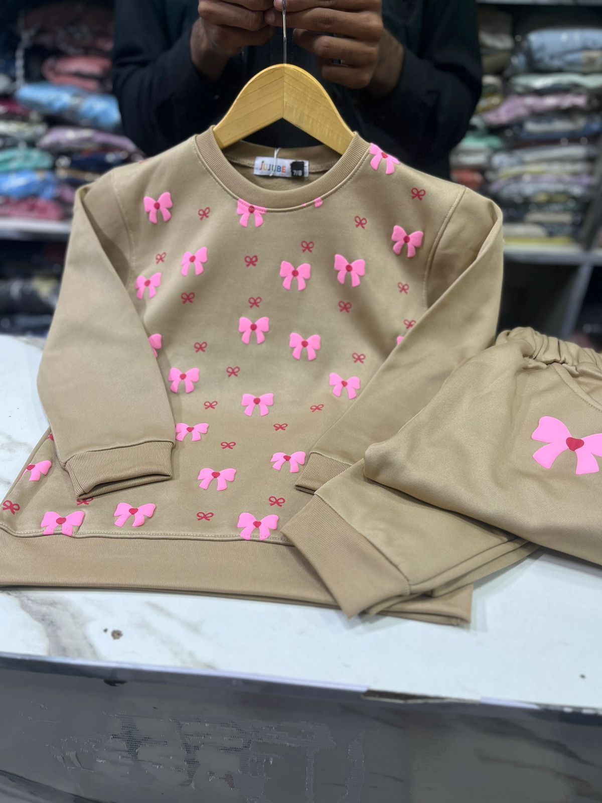 Casual Wear Baby Girl Trouser Shirt In Winter Stuff