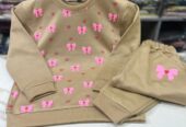 Casual Wear Baby Girl Trouser Shirt In Winter Stuff