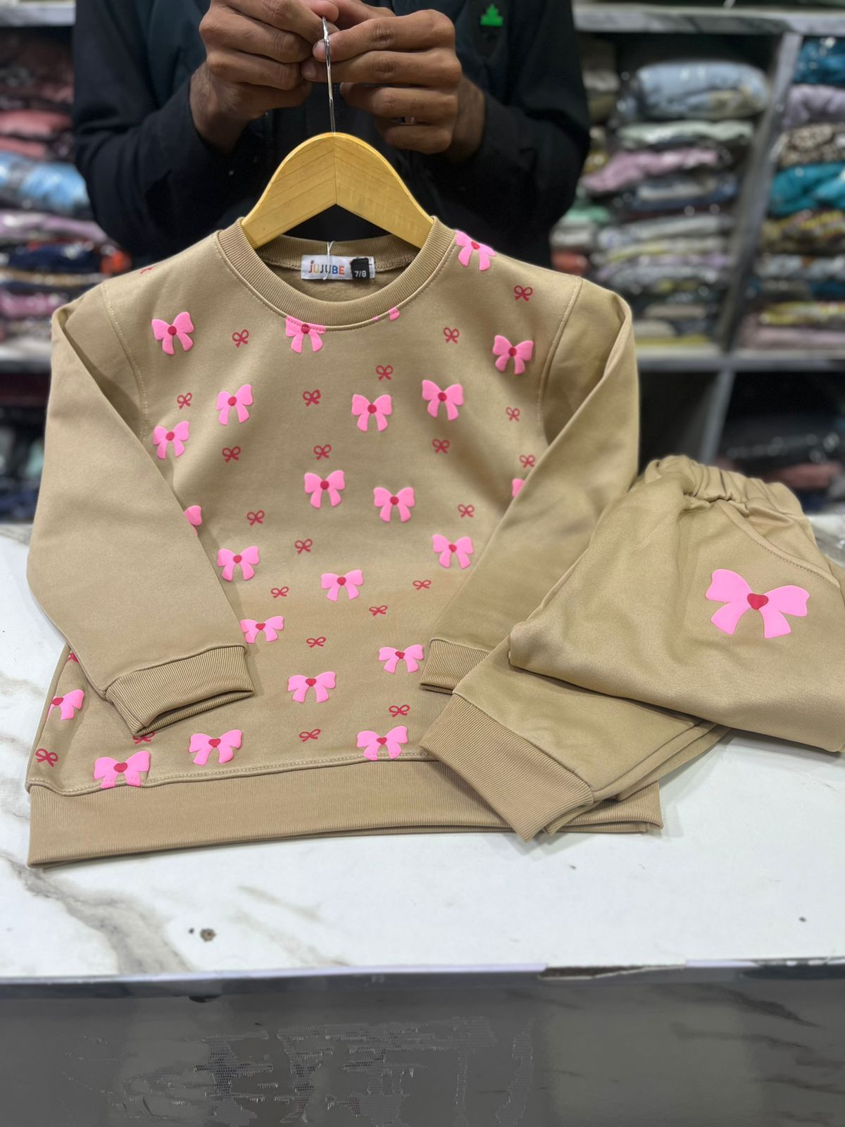 Casual Wear Baby Girl Trouser Shirt In Winter Stuff