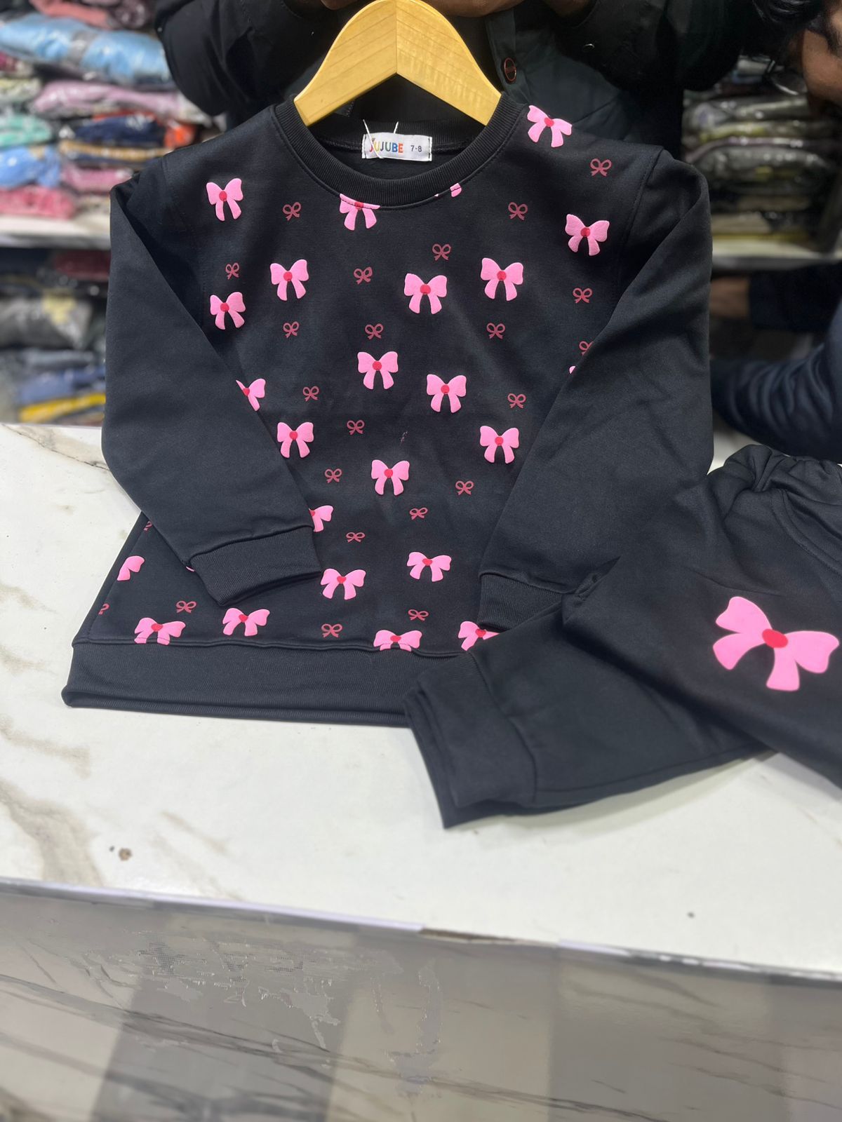 Casual Wear Baby Girl Trouser Shirt In Winter Stuff
