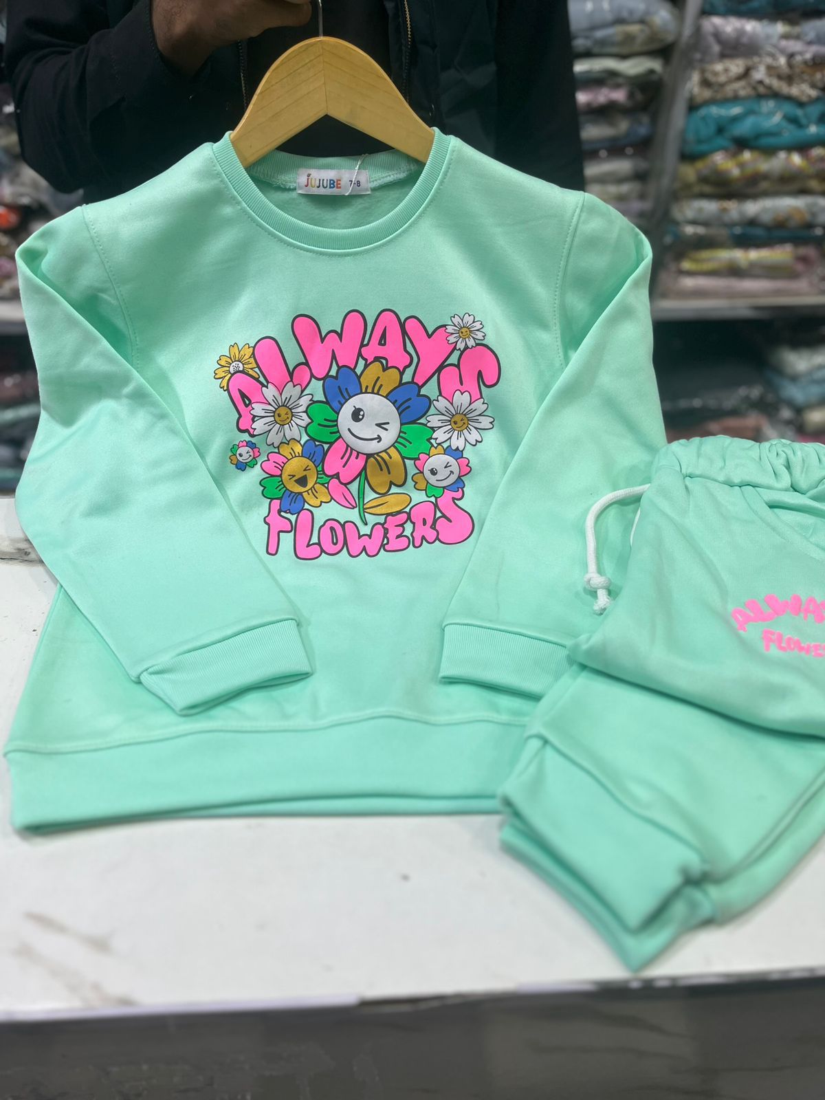Casual Wear Baby Girl Trouser Shirt In Winter Stuff