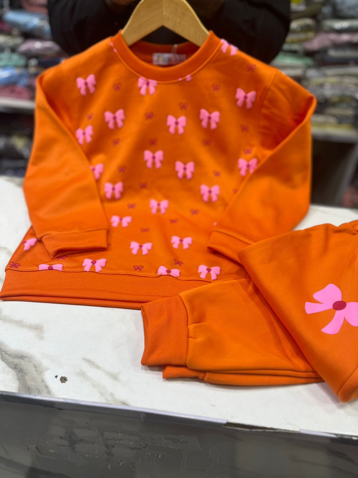 Casual Wear Baby Girl Trouser Shirt In Winter Stuff