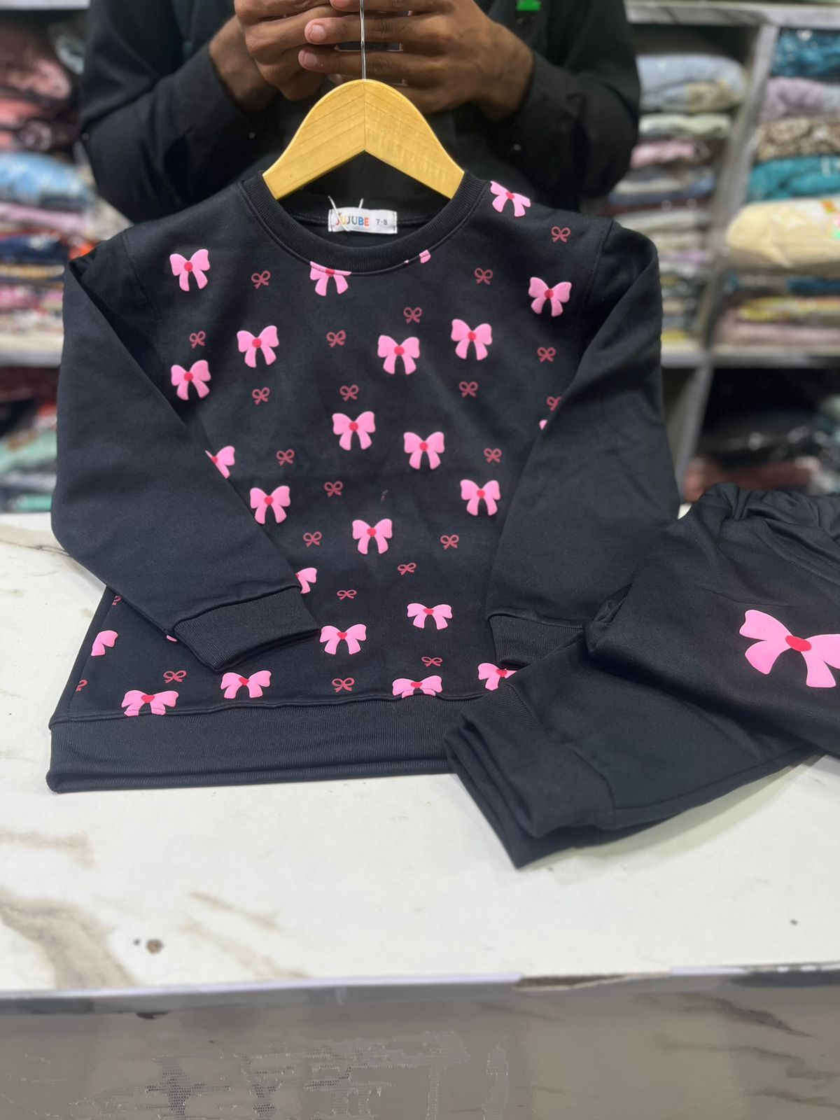 Casual Wear Baby Girl Trouser Shirt In Winter Stuff