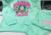 Casual Wear Baby Girl Trouser Shirt In Winter Stuff