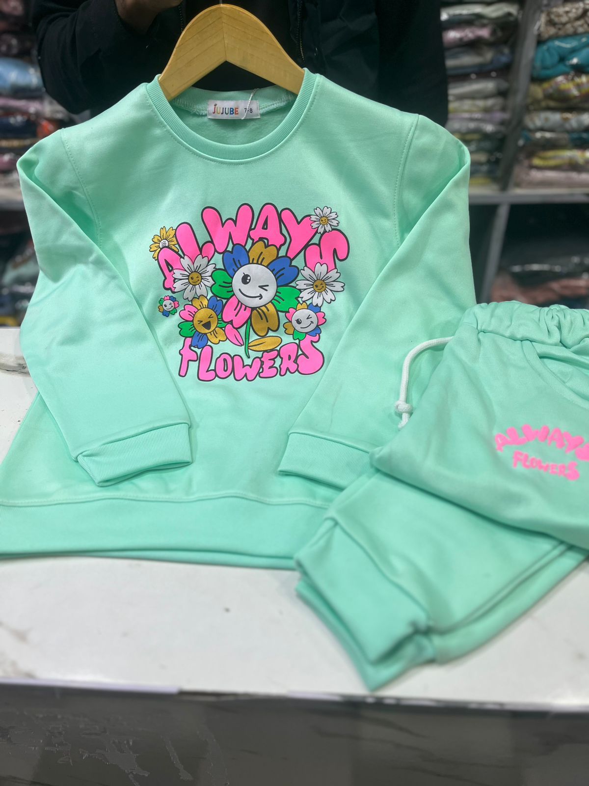 Casual Wear Baby Girl Trouser Shirt In Winter Stuff