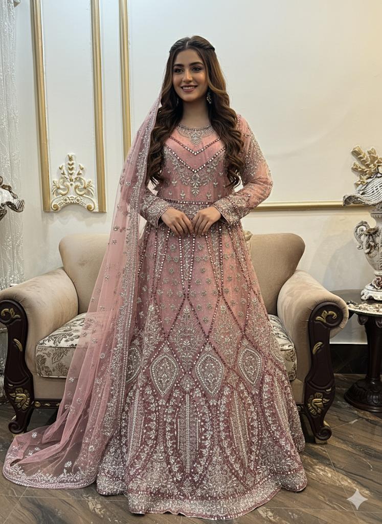 Chiffon maxi Embellished with Lace