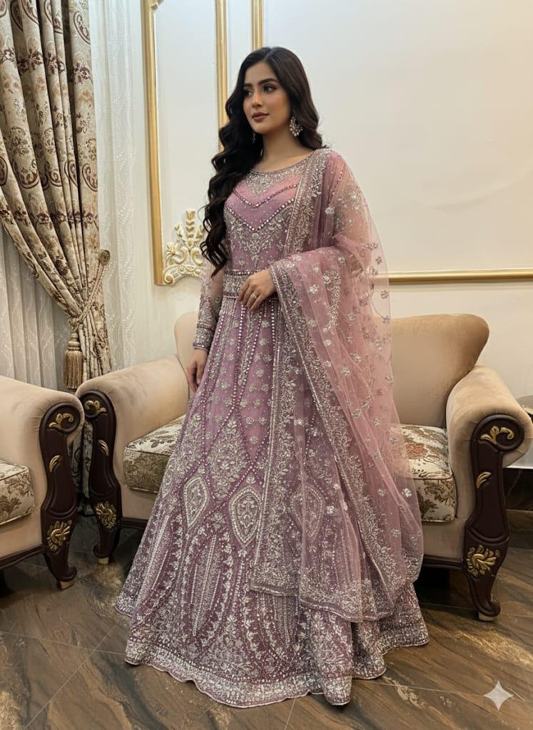 Chiffon maxi Embellished with Lace