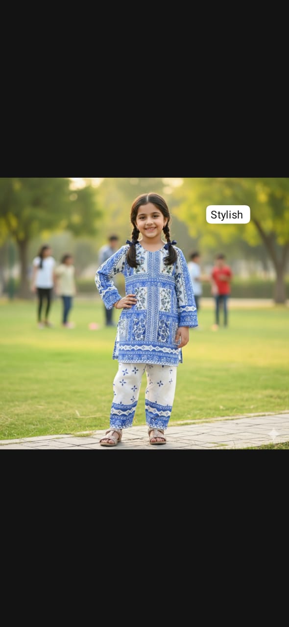 Kids Digital bana Dora Printed Lawn