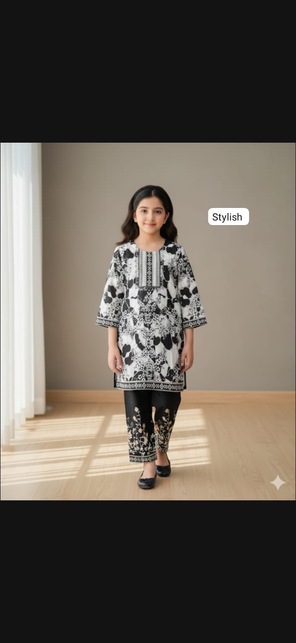Kids Digital bana Dora Printed Lawn