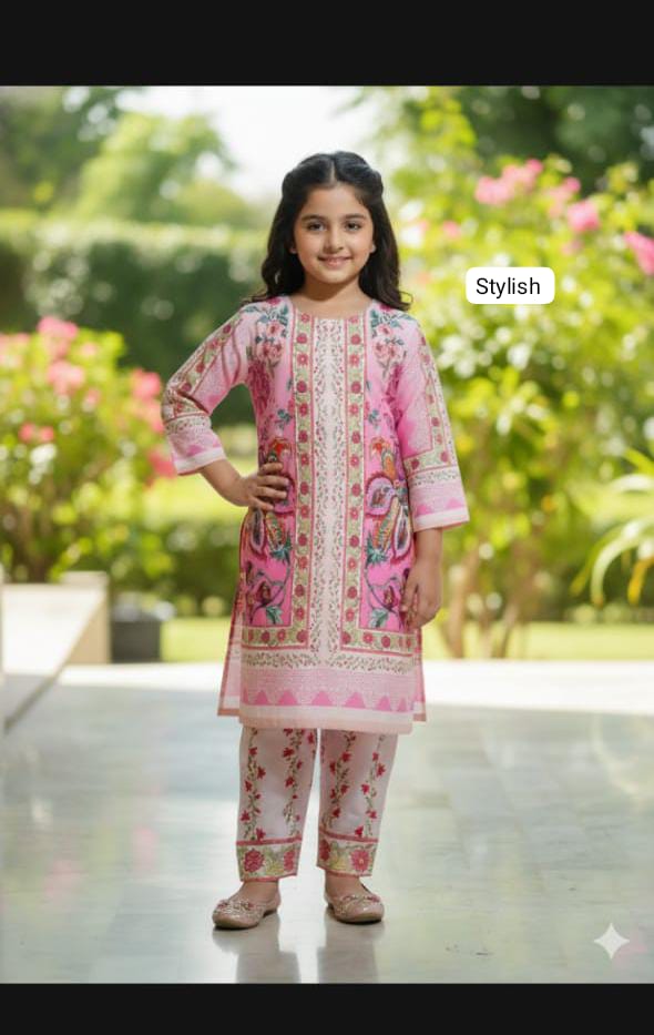 Kids Digital bana Dora Printed Lawn