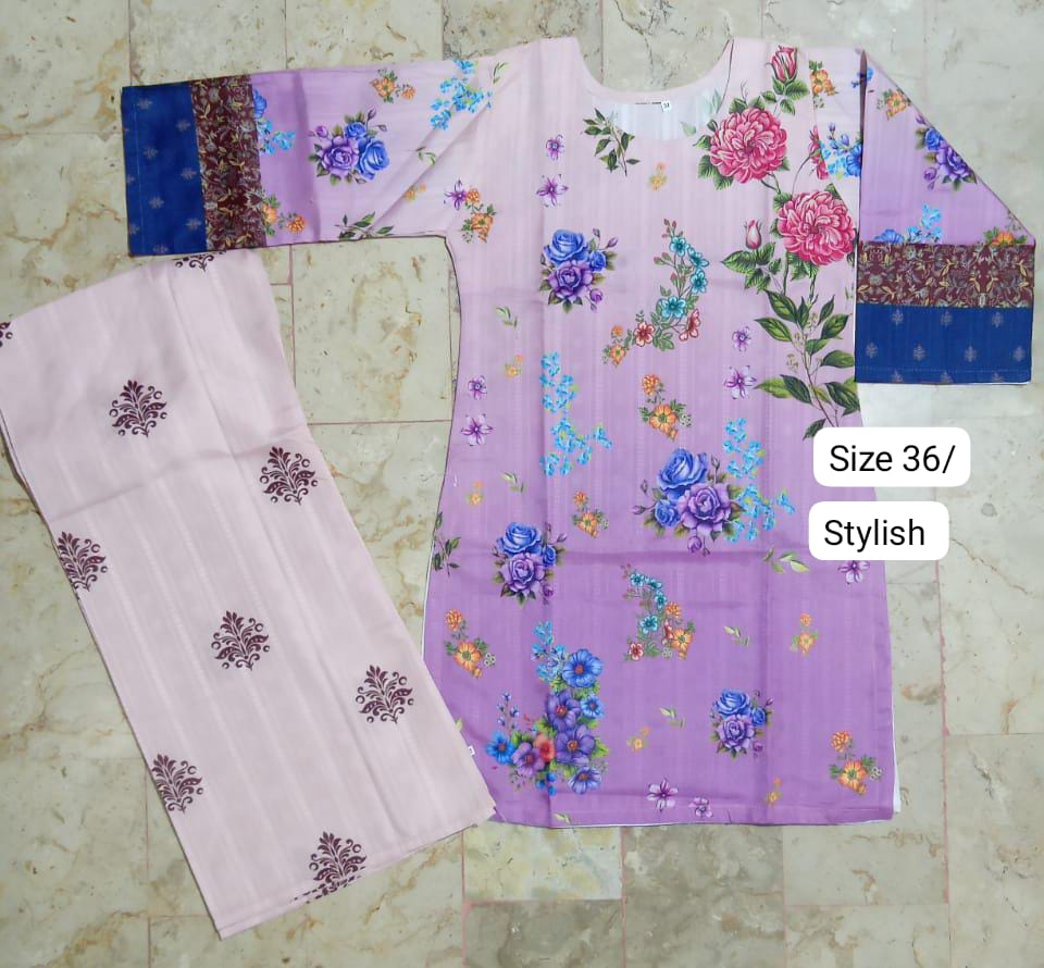 Kids Digital bana Dora Printed Lawn