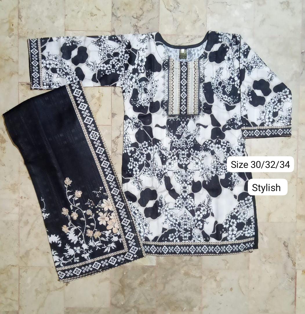 Kids Digital bana Dora Printed Lawn