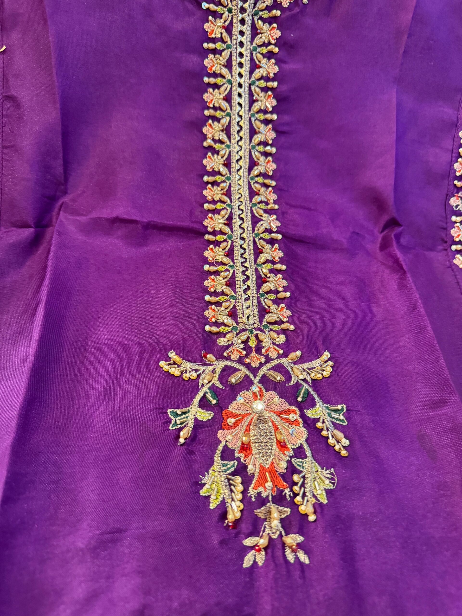 Rawsik cutdana & embroidered shirt length 36