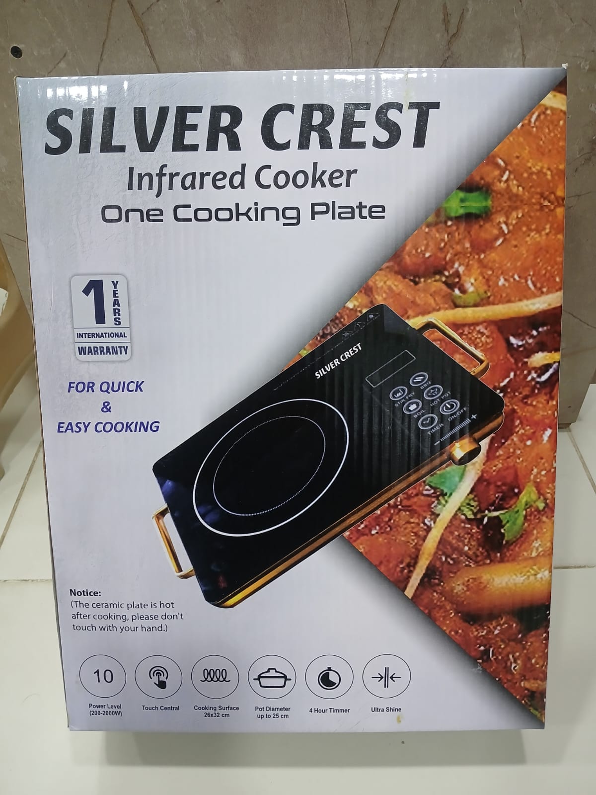 Silver Crest Infrared Cooker, Intelligent Halogen Cooker