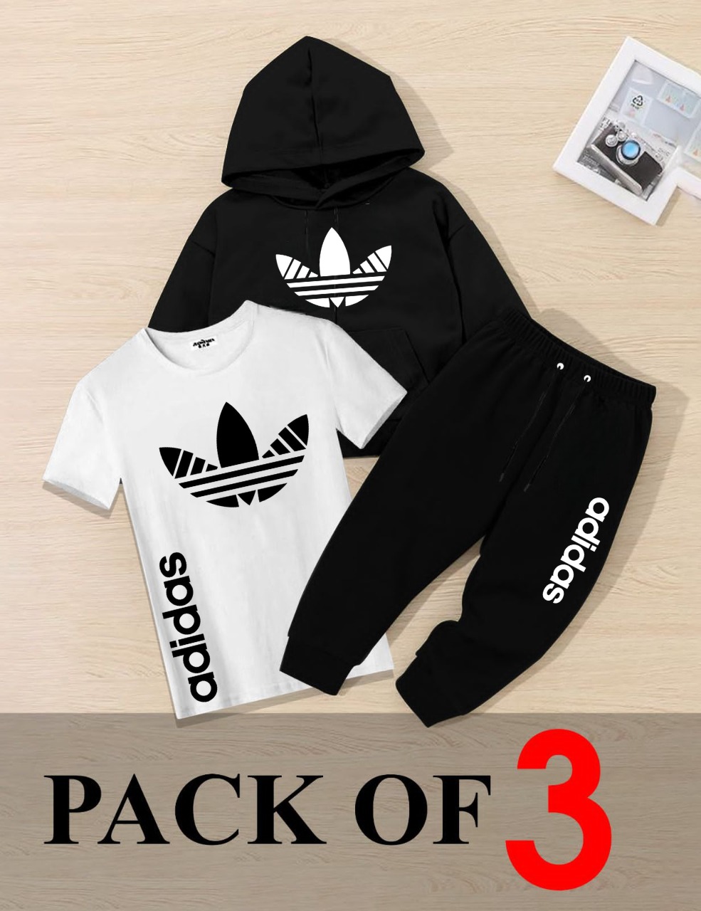 3 IN 1 Tracksuit ,Hoddie+t shirt +Trouser