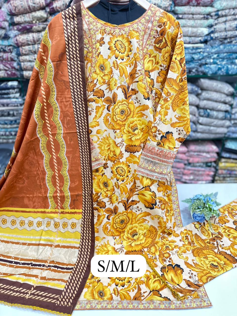 Stuff Linnen Tila And Thread Work Trouser