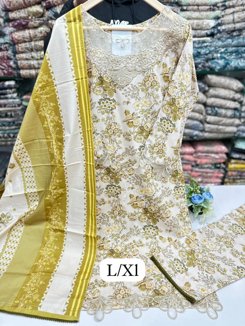 Stuff Linnen Tila And Thread Work Trouser