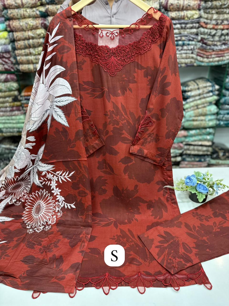 Stuff Linnen Tila And Thread Work Trouser